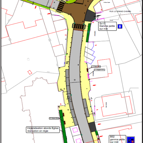 Début des travaux d'aménagement du bourg ...