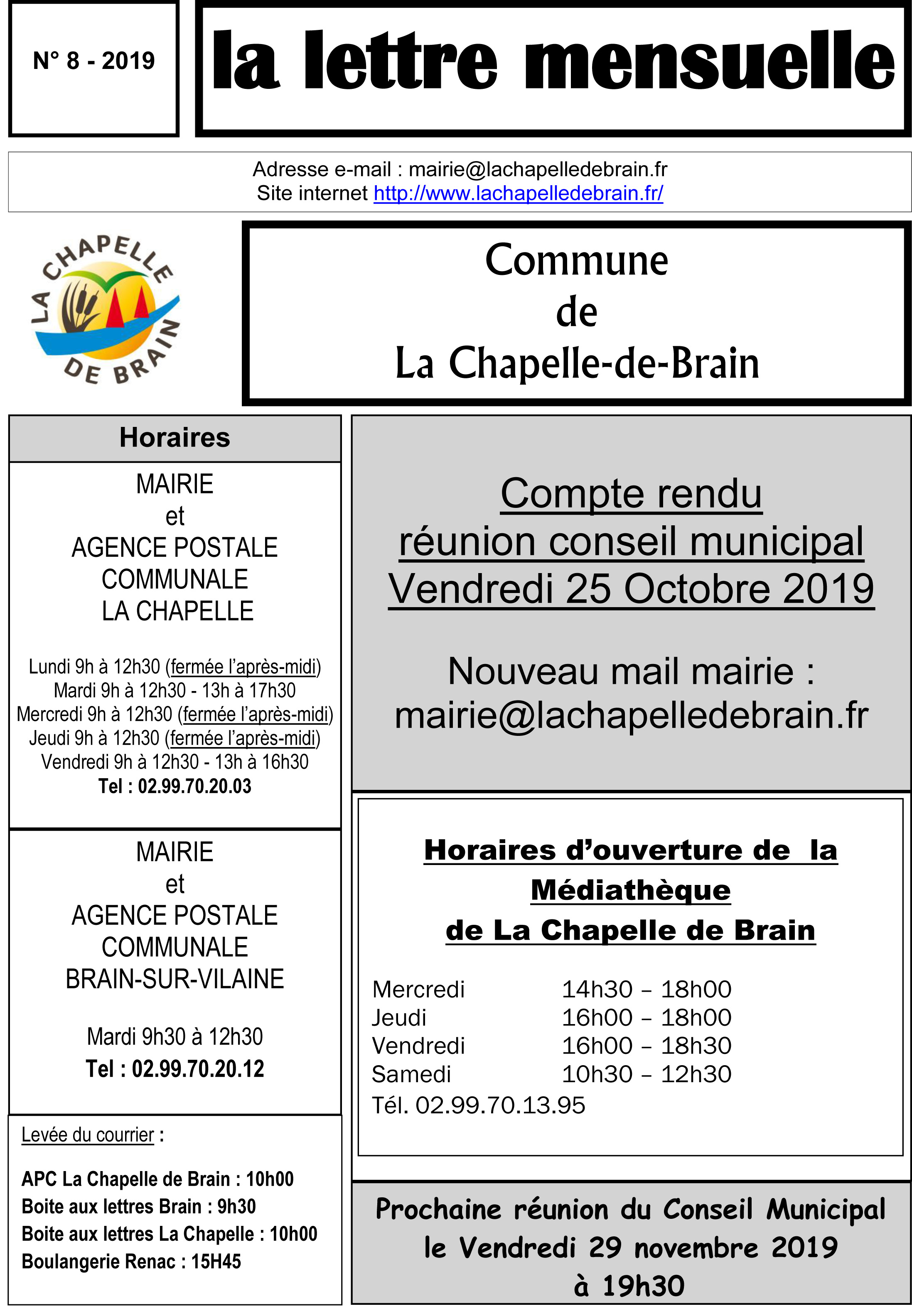 La nouvelle lettre mensuelle ...