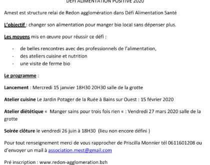 Défi alimentation santé
