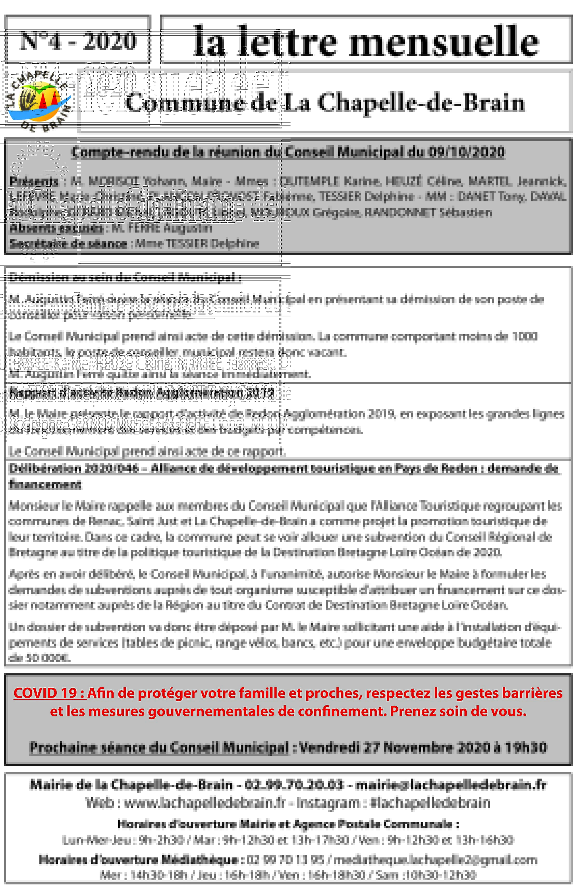La nouvelle lettre mensuelle ...