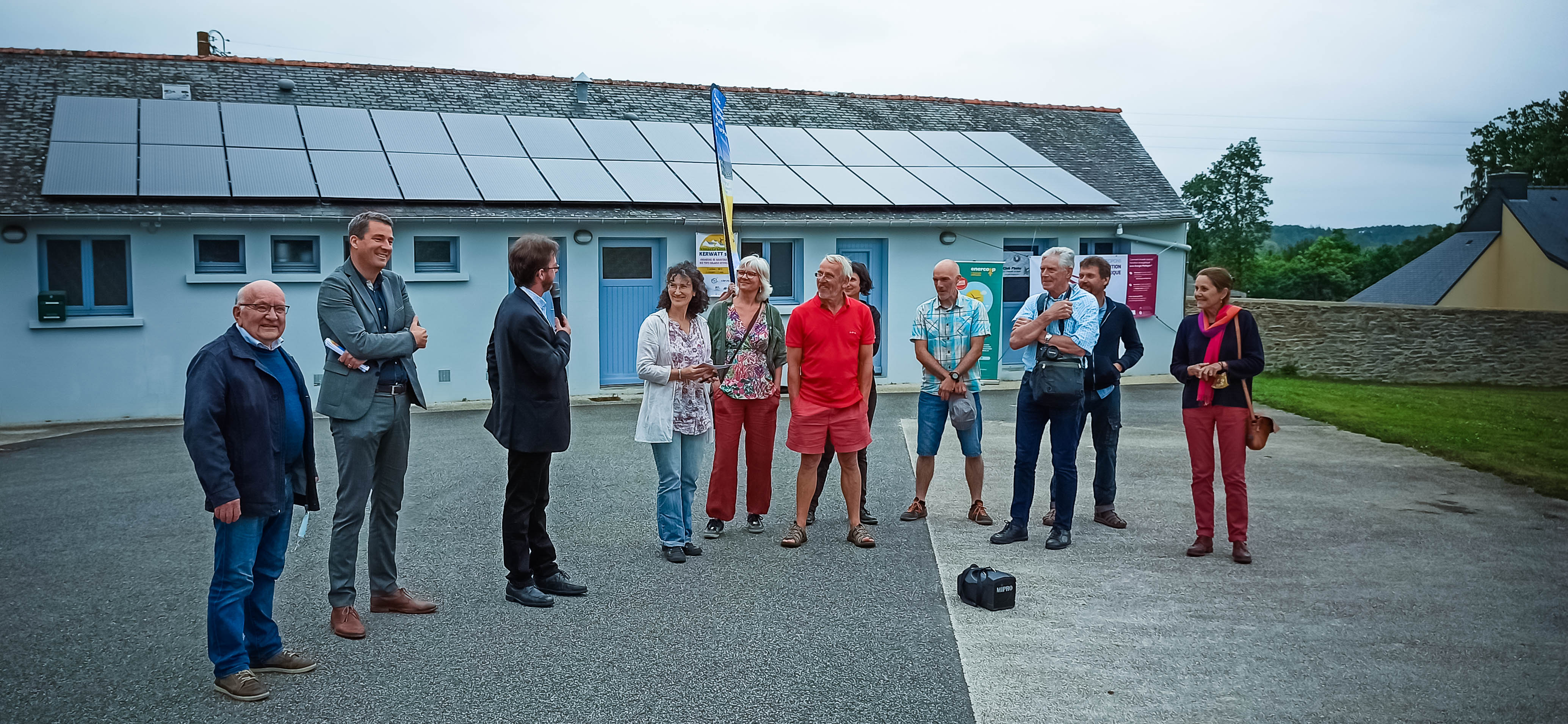 Inauguration des panneaux solaires