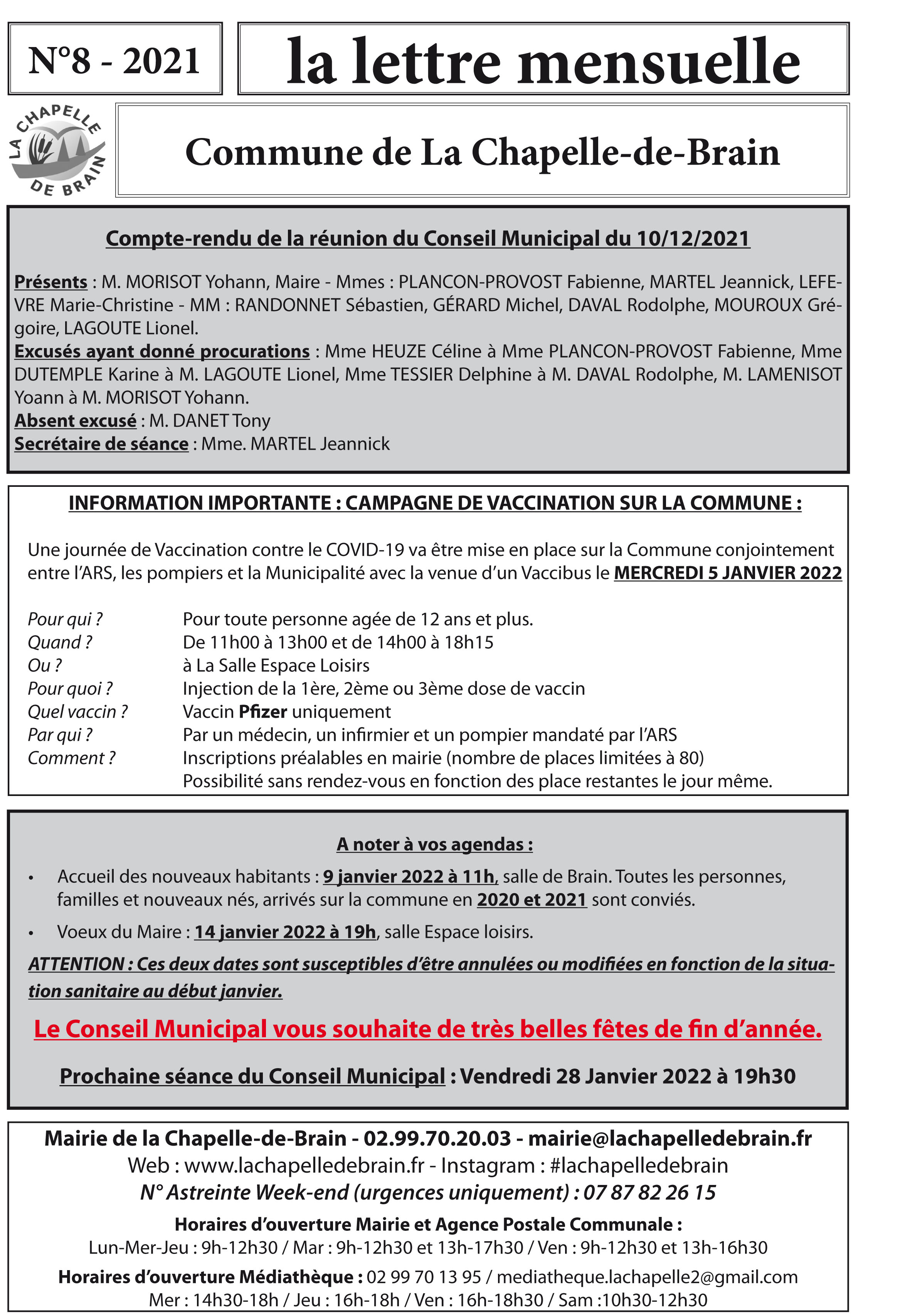 La nouvelle lettre mensuelle ...
