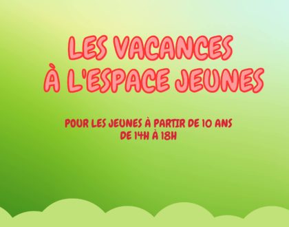 Les vacances de printemps au centre de loisirs et à l'espace jeunes