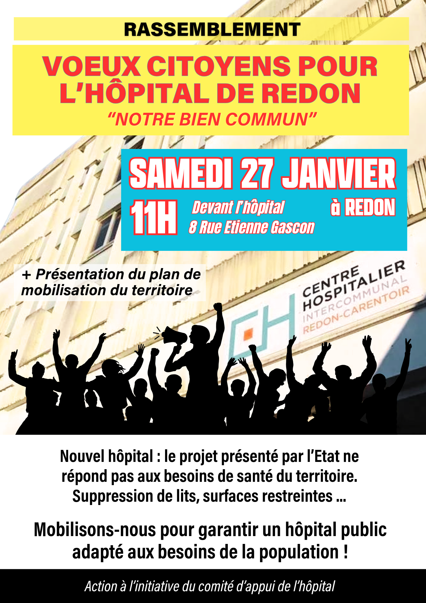 Mobilisation pour l'hôpital