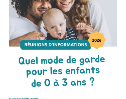 Réunions d'informations choix du mode de garde des enfants