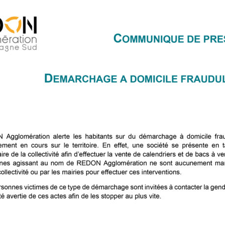 Attention au démarchage frauduleux