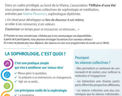 Nouvelle activité sur la commune : Sophrologie - Méditation - Relaxation